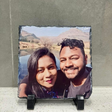 Custom Printed Stone Picture Frame - Square
